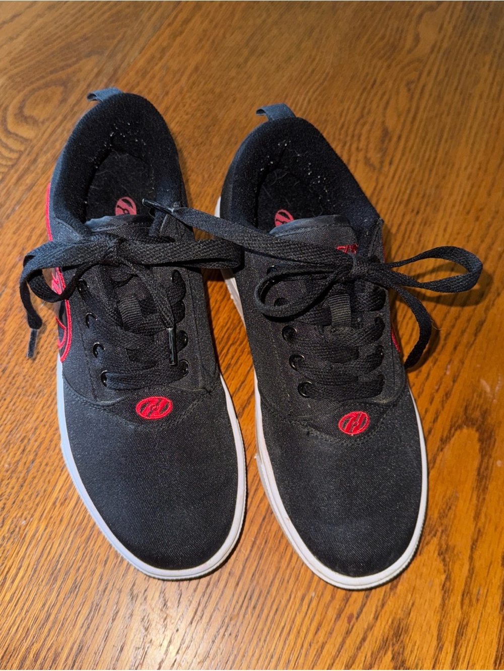 Heelys Kids Black Sneakers with Red Accents